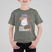 Funny 4th of July T Shirt For Kid Patriotic Bald Eagle You Free Tonight - Wonder Print Shop