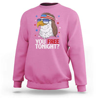 Funny 4th of July Sweatshirt Patriotic Bald Eagle You Free Tonight - Wonder Print Shop