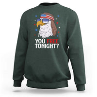 Funny 4th of July Sweatshirt Patriotic Bald Eagle You Free Tonight - Wonder Print Shop