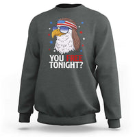 Funny 4th of July Sweatshirt Patriotic Bald Eagle You Free Tonight - Wonder Print Shop