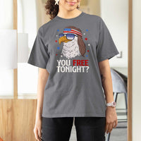 Funny 4th of July T Shirt For Women Patriotic Bald Eagle You Free Tonight - Wonder Print Shop
