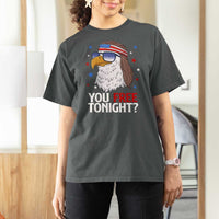 Funny 4th of July T Shirt For Women Patriotic Bald Eagle You Free Tonight - Wonder Print Shop