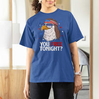 Funny 4th of July T Shirt For Women Patriotic Bald Eagle You Free Tonight - Wonder Print Shop