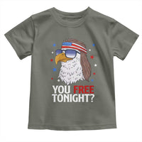 Funny 4th of July Toddler T Shirt Patriotic Bald Eagle You Free Tonight - Wonder Print Shop