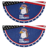 Funny 4th of July Patriotic Fan Flag Bald Eagle You Free Tonight