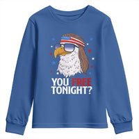 Funny 4th of July Youth Sweatshirt Patriotic Bald Eagle You Free Tonight - Wonder Print Shop