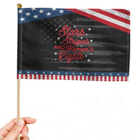 Stars Stripes And Equal Rights Patriotic Handheld Flag 4th Of July