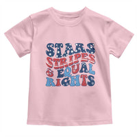 Stars Stripes And Equal Rights Toddler T Shirt Groovy Retro 4th Of July - Wonder Print Shop