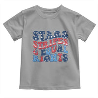 Stars Stripes And Equal Rights Toddler T Shirt Groovy Retro 4th Of July - Wonder Print Shop