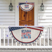 Stars Stripes And Equal Rights Patriotic Fan Flag Groovy Retro 4th Of July