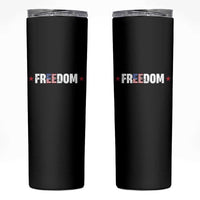 Patriotic Skinny Tumbler Freedom American Flag 4th of July - Wonder Print Shop
