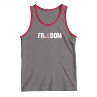 Patriotic Tank Top Freedom American Flag 4th of July - Wonder Print Shop