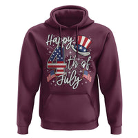 Happy 4th Of July Hoodie Patriotic American Flag USA - Wonder Print Shop
