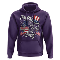 Happy 4th Of July Hoodie Patriotic American Flag USA - Wonder Print Shop
