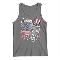Happy 4th Of July Tank Top Patriotic American Flag USA - Wonder Print Shop