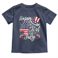 Happy 4th Of July Toddler T Shirt Patriotic American Flag USA - Wonder Print Shop