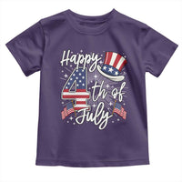 Happy 4th Of July Toddler T Shirt Patriotic American Flag USA - Wonder Print Shop