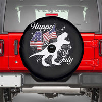 Dinosaur Happy 4th of July Spare Tire Cover Patriotic American Flag USA - Wonder Print Shop