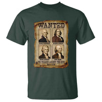 Wanted Treason Founding Fathers 1776 T Shirt 4th Of July Independence Day - Wonder Print Shop