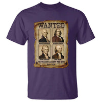 Wanted Treason Founding Fathers 1776 T Shirt 4th Of July Independence Day - Wonder Print Shop