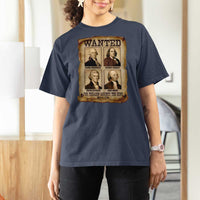 Wanted Treason Founding Fathers 1776 T Shirt For Women 4th Of July Independence Day - Wonder Print Shop