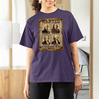 Wanted Treason Founding Fathers 1776 T Shirt For Women 4th Of July Independence Day - Wonder Print Shop