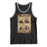 Wanted Treason Founding Fathers 1776 Tank Top 4th Of July Independence Day - Wonder Print Shop