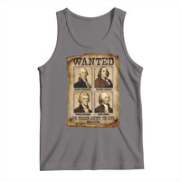 Wanted Treason Founding Fathers 1776 Tank Top 4th Of July Independence Day - Wonder Print Shop