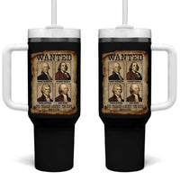 Wanted Treason Founding Fathers 1776 Tumbler With Handle 4th Of July Independence Day - Wonder Print Shop