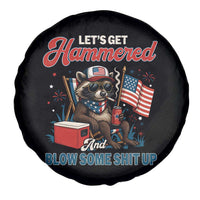 Lets Get Hammered and Blow Some Shit Up Spare Tire Cover Raccoon 4th Of July America - Wonder Print Shop