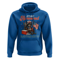 Lets Get Hammered and Blow Some Shit Up Hoodie Raccoon 4th Of July America - Wonder Print Shop
