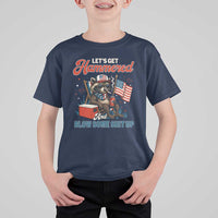 Lets Get Hammered and Blow Some Shit Up T Shirt For Kid Raccoon 4th Of July America - Wonder Print Shop