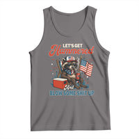 Lets Get Hammered and Blow Some Shit Up Tank Top Raccoon 4th Of July America - Wonder Print Shop
