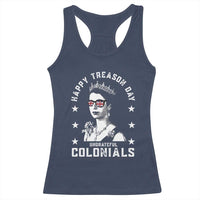 Happy Treason Day Racerback Tank Top British Queen Funny July 4th Colonial Meme - Wonder Print Shop