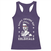 Happy Treason Day Racerback Tank Top British Queen Funny July 4th Colonial Meme - Wonder Print Shop