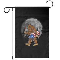 Patriotic Bigfoot 4th of July Garden Flag American Flag Merica Fireworks Sasquatch Moon - Wonder Print Shop