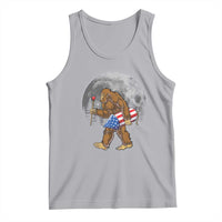 Patriotic Bigfoot 4th of July Tank Top American Flag Merica Fireworks Sasquatch Moon - Wonder Print Shop
