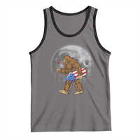 Patriotic Bigfoot 4th of July Tank Top American Flag Merica Fireworks Sasquatch Moon - Wonder Print Shop