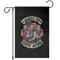 Funny Right to Bare Arms Founding Fathers Garden Flag 4th of July Patriotic Celebrations - Wonder Print Shop