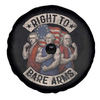 Funny Right to Bare Arms Founding Fathers Spare Tire Cover 4th of July Patriotic Celebrations - Wonder Print Shop