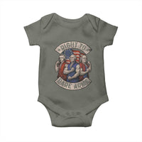 Funny Right to Bare Arms Founding Fathers Baby Onesie 4th of July Patriotic Celebrations - Wonder Print Shop