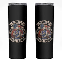Funny Right to Bare Arms Founding Fathers Skinny Tumbler 4th of July Patriotic Celebrations - Wonder Print Shop