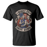 Funny Right to Bare Arms Founding Fathers T Shirt 4th of July Patriotic Celebrations - Wonder Print Shop