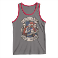 Funny Right to Bare Arms Founding Fathers Tank Top 4th of July Patriotic Celebrations - Wonder Print Shop
