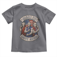 Funny Right to Bare Arms Founding Fathers Toddler T Shirt 4th of July Patriotic Celebrations - Wonder Print Shop