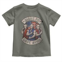 Funny Right to Bare Arms Founding Fathers Toddler T Shirt 4th of July Patriotic Celebrations - Wonder Print Shop