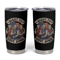 Funny Right to Bare Arms Founding Fathers Tumbler Cup 4th of July Patriotic Celebrations - Wonder Print Shop