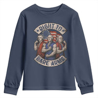 Funny Right to Bare Arms Founding Fathers Youth Sweatshirt 4th of July Patriotic Celebrations - Wonder Print Shop