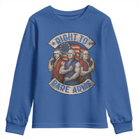 Funny Right to Bare Arms Founding Fathers Youth Sweatshirt 4th of July Patriotic Celebrations - Wonder Print Shop
