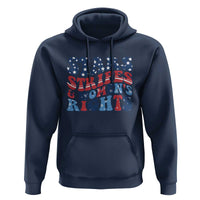 Stars Stripes And Women Rights Hoodie Groovy Retro 4th Of July - Wonder Print Shop